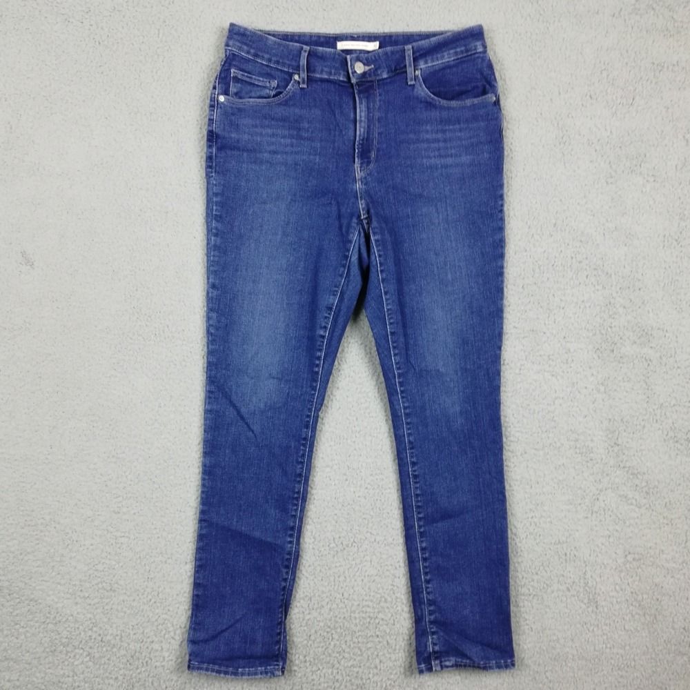 Levi's Womens Jeans Classic Mid Rise‎ Skinny Blue Denim Medium Wash 32